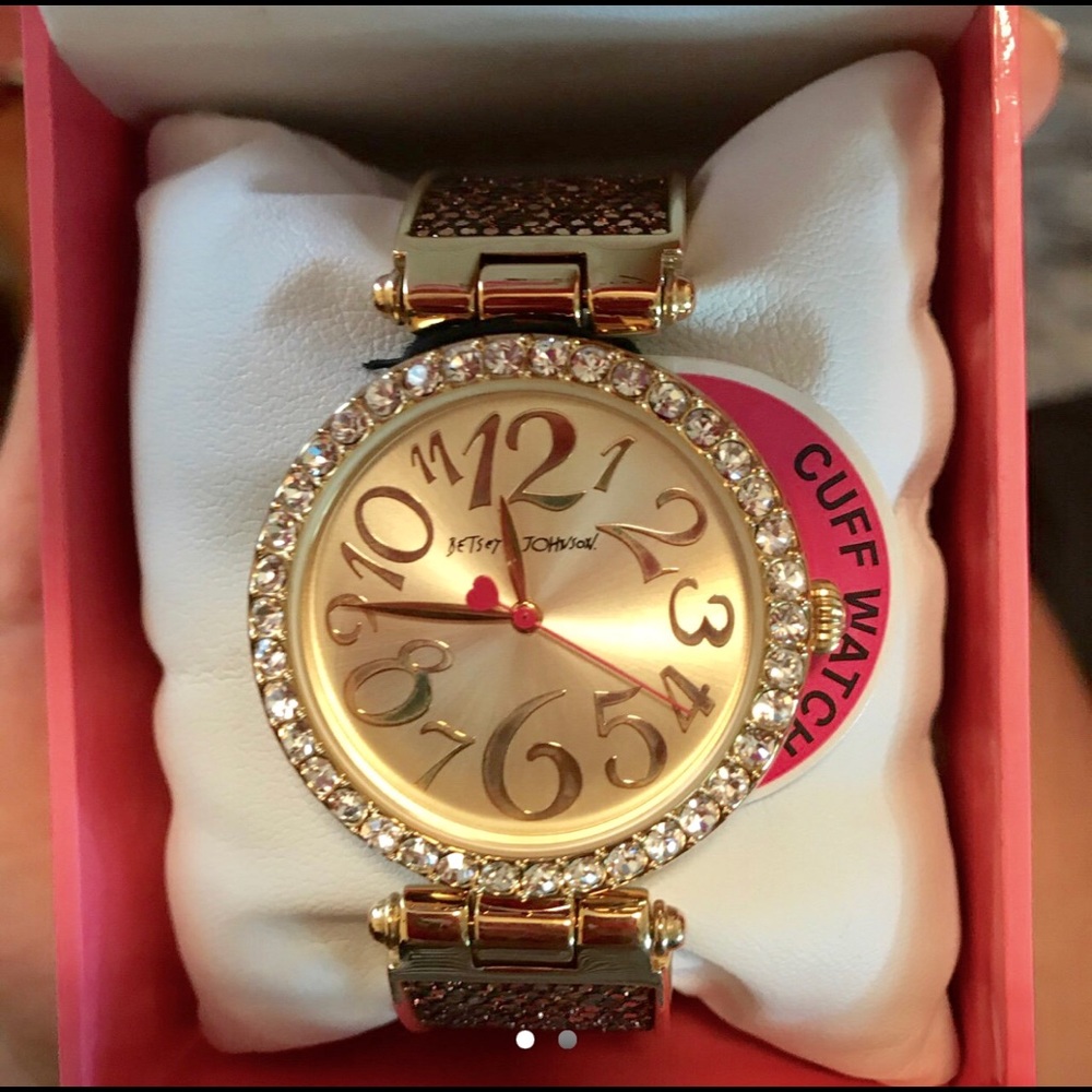 Betsey Johnson Cuff Watch.